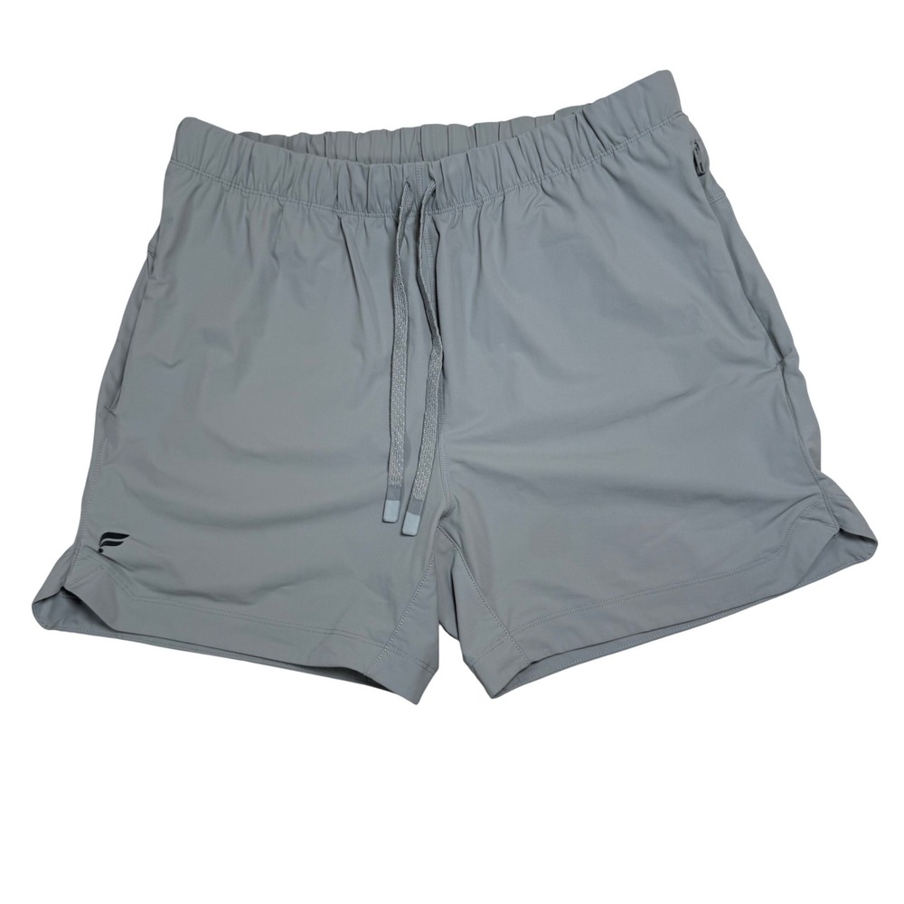 Fabletics Training Shorts Mens Small Grey Excellent 5" Inseam Athletic Unlined